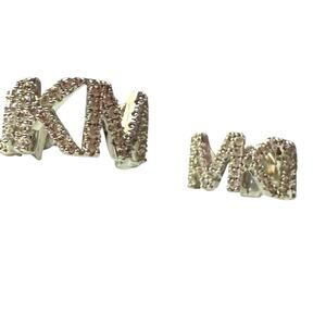 Michael Kors MK Bling Hoop Earrings NEW